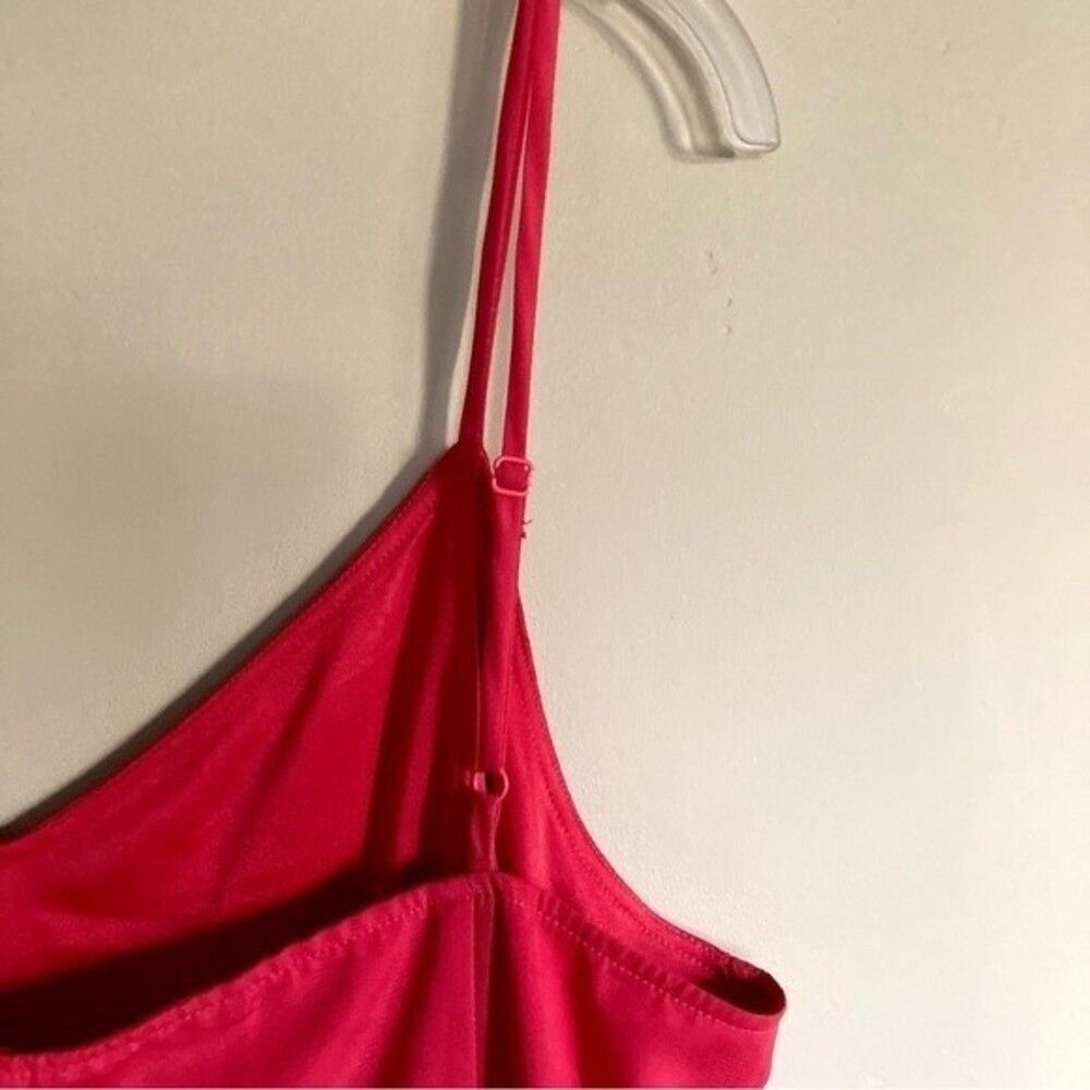 NEW Lulus Lovely Lillies Midi Dress Trumpet Peplum Hem Lined Red Size XL - Picture 6 of 11